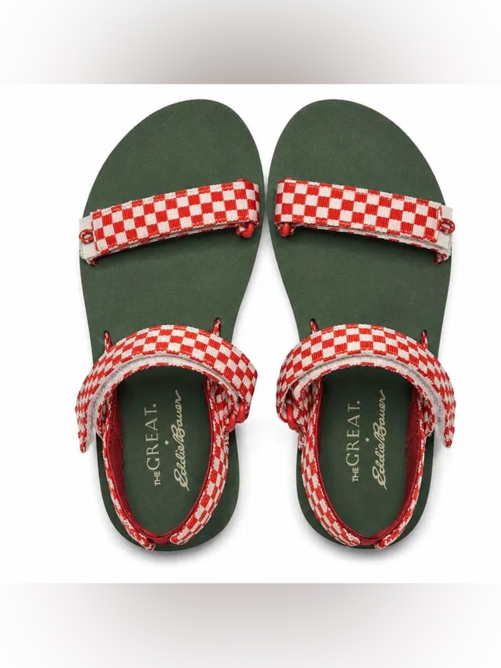 Eddie Bauer x The Great Daylight Sandal Size 7 Red Checker